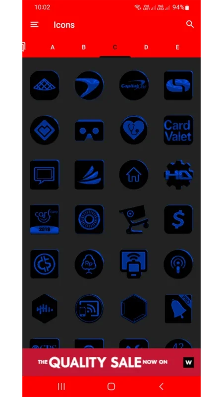 Black and Blue Icon Pack Free for Android: Enhance Your Device