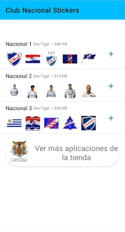 Club Nacional Stickers for Android - Add Excitement to Chats