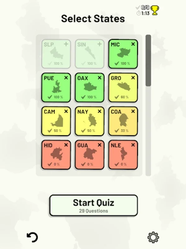 States of Mexico Quiz for Android - Master Mexican States