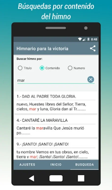 Himnario para la Victoria for Android - Enhance Worship