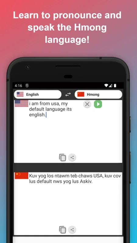 English to Hmong Translator for Android - Seamless Language Conversion