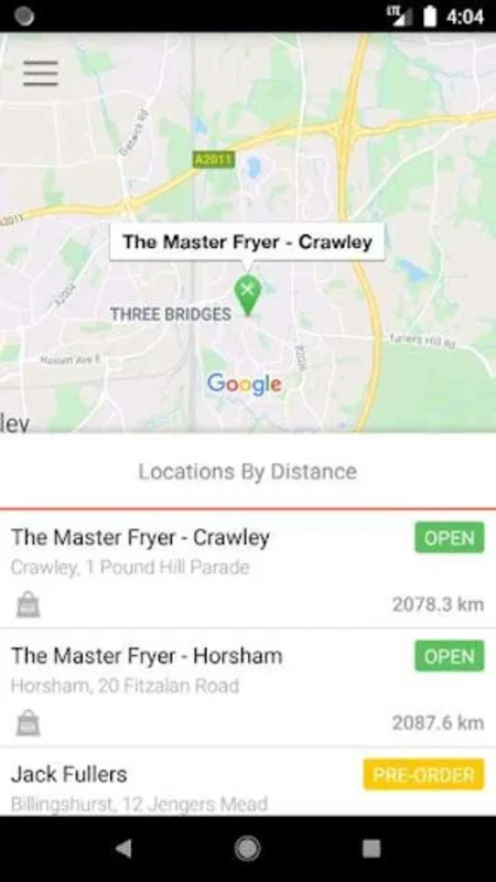 The Master Fryer for Android - Order Customized Meals Easily