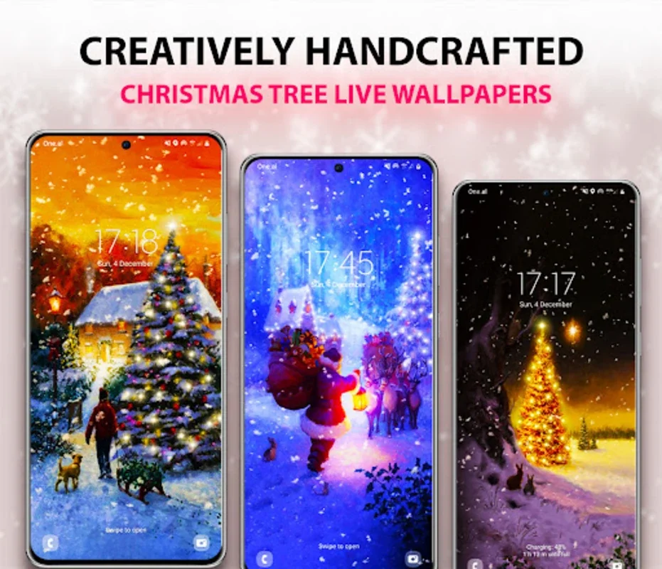 Christmas Tree Live Wallpaper for Android - Festive Scenes & Music