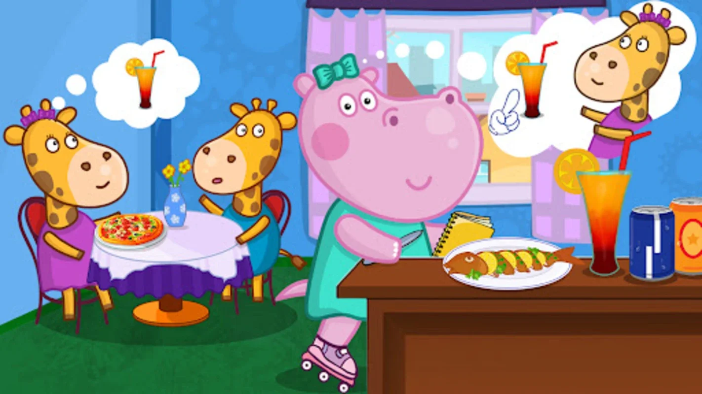 Kids Cafe with Hippo for Android - A Fun Educational Experience