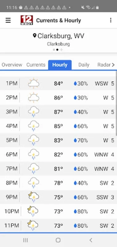 WBOY STORMTRACKER 12 for Android: Accurate Local Weather