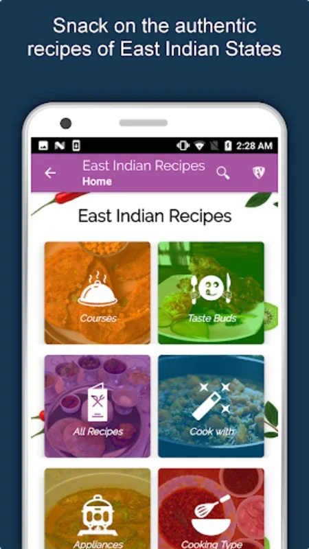 East Indian Recipes for Android - Explore Regional Cuisine