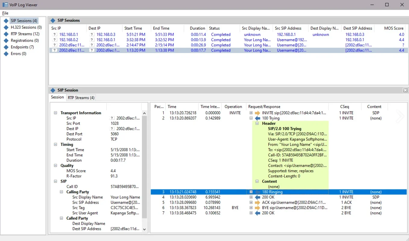 CommView for Windows: Monitor Network Connections