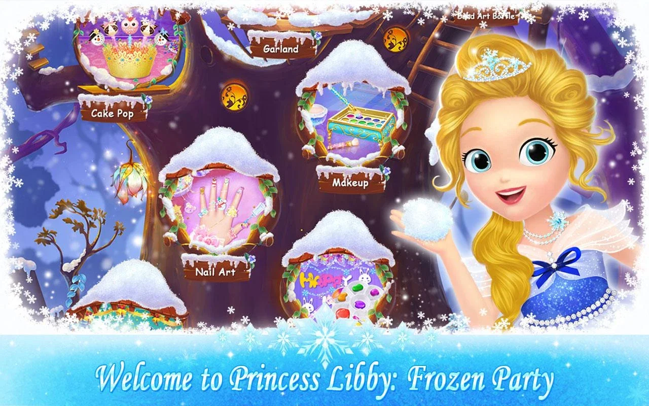 Princess Libby Frozen Party for Android - Fun Party Experience