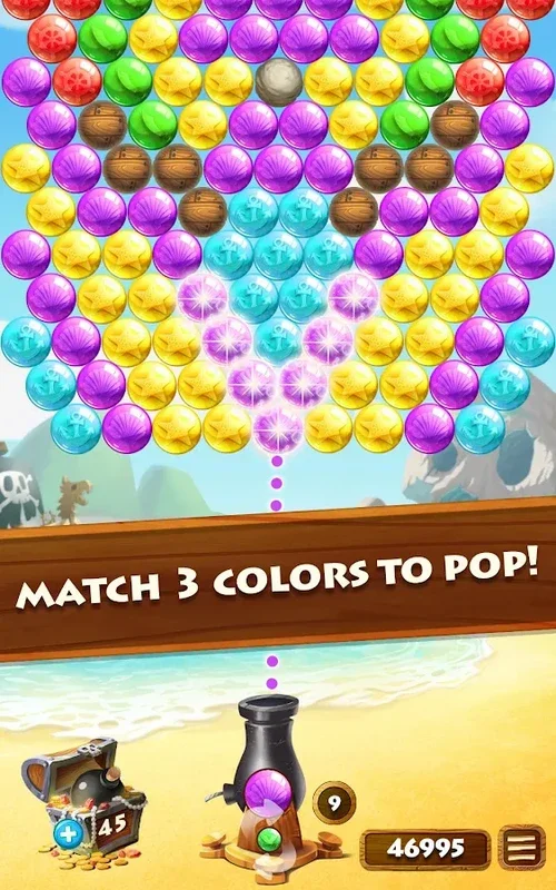 Bubbles Treasure for Android - Engaging Bubble Shooting