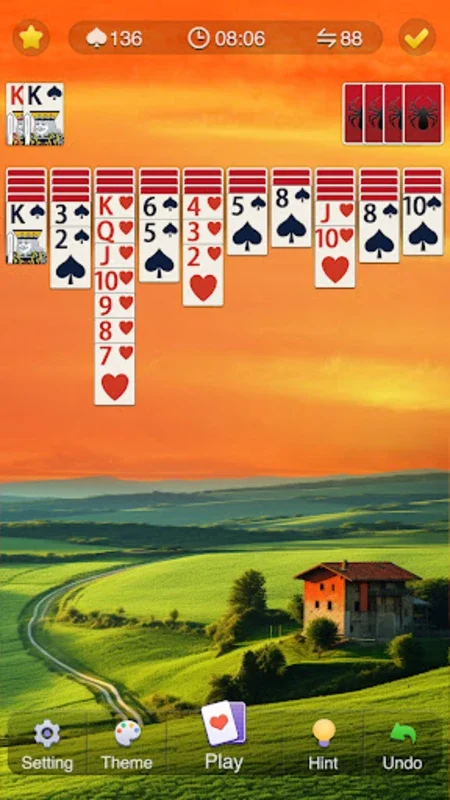 Spider Solitaire Card Game for Android - No Downloading Needed