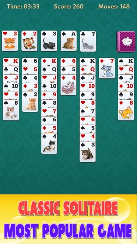 Solitaire Cat Offline Games for Android: Classic with a Twist