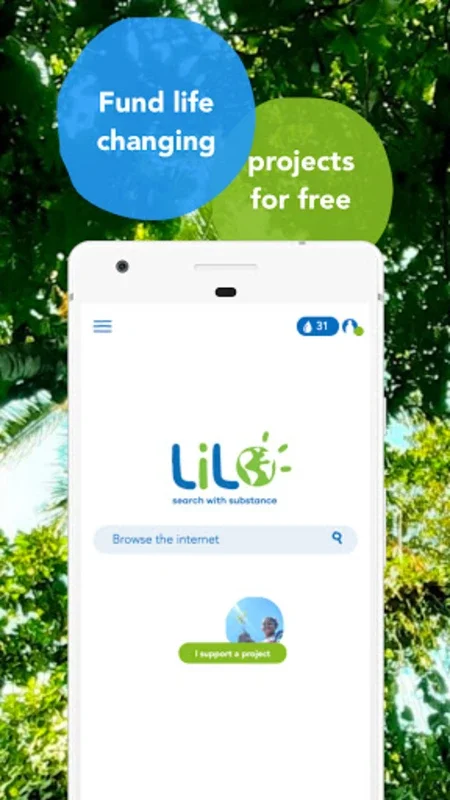 Lilo for Android - Transform Searches into Funding