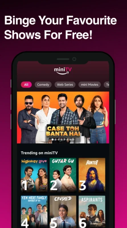 Amazon miniTV: Free Streaming of Indian Entertainment on Android