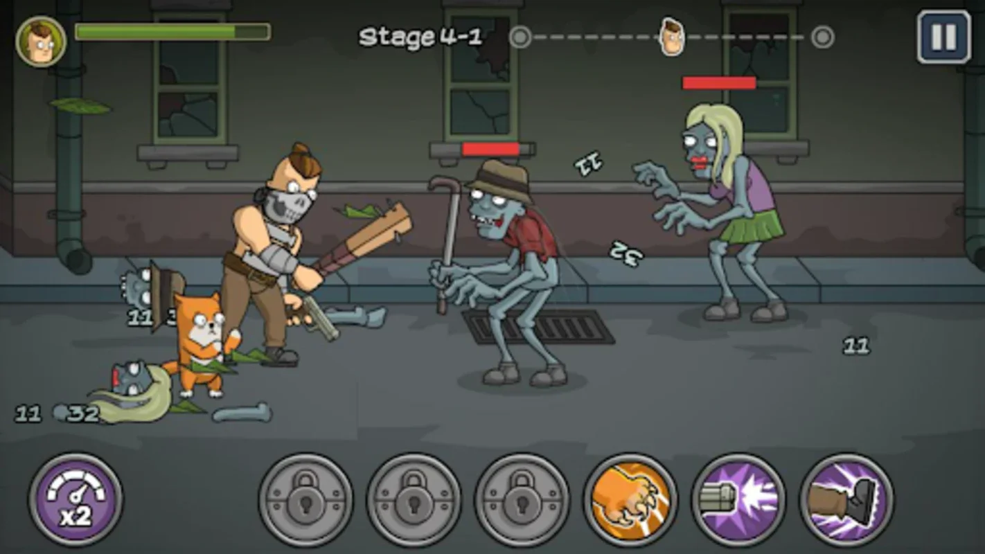 Senya and Oscar vs Zombies for Android - No Downloading Required