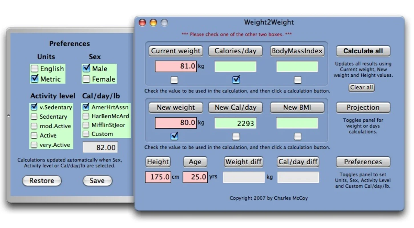 Weight2Weight for Mac - A Powerful Weight Management Tool