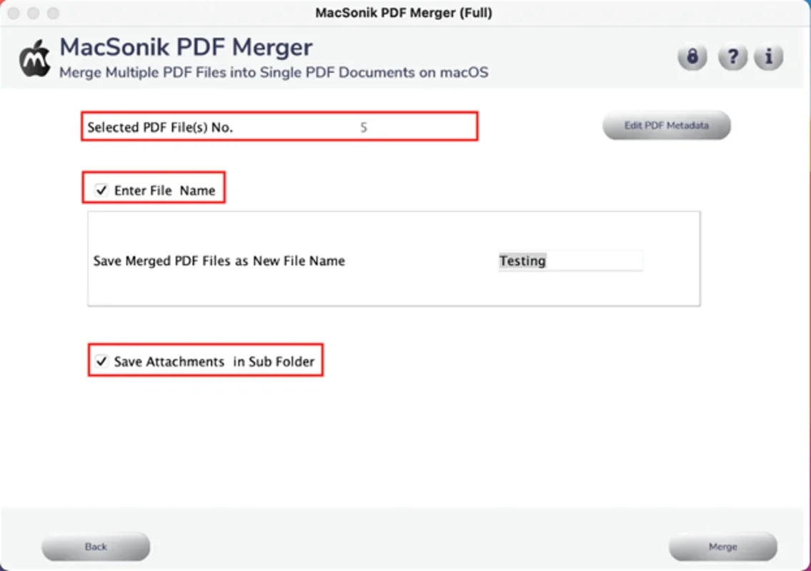 MacSonik PDF Merge Tool for Mac - Efficient PDF Merging