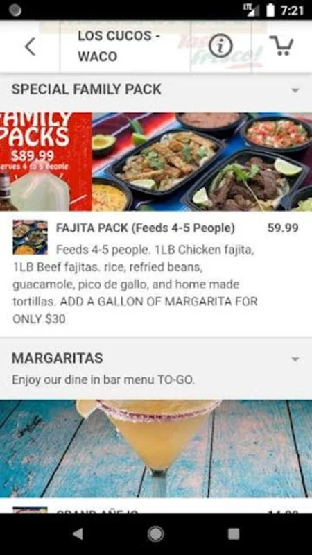 Los Cucos for Android: Streamlined Mobile Food Ordering