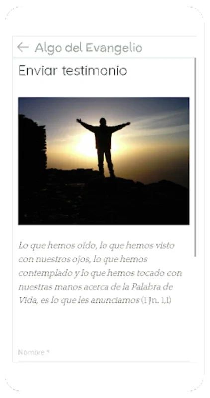 Algo del Evangelio for Android - Enhance Spiritual Growth