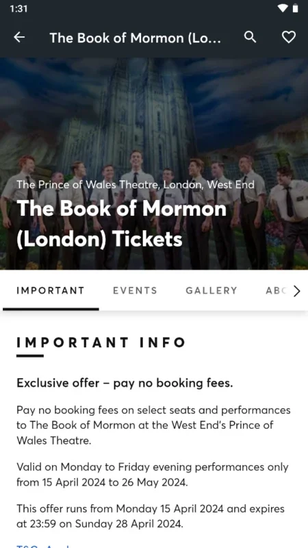 Ticketmaster UK Event Tickets for Android - Easy UK Event Ticket Access