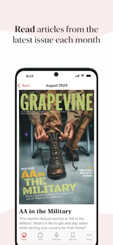 AAGrapevine for Android: Comprehensive Sobriety Aid