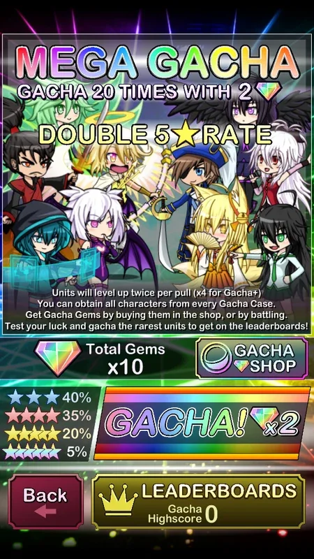 Anime Gacha! on Android - No Downloading Needed