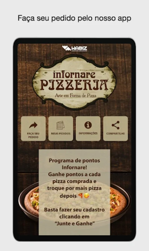 Infornare Pizzeria for Android - Savor Gourmet Pizzas on Your Device