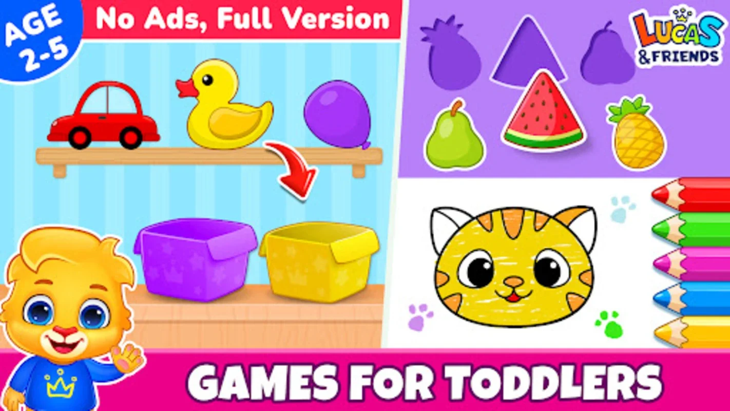 Kids Toddler & Preschool Games for Android - Educational Fun for Young Kids