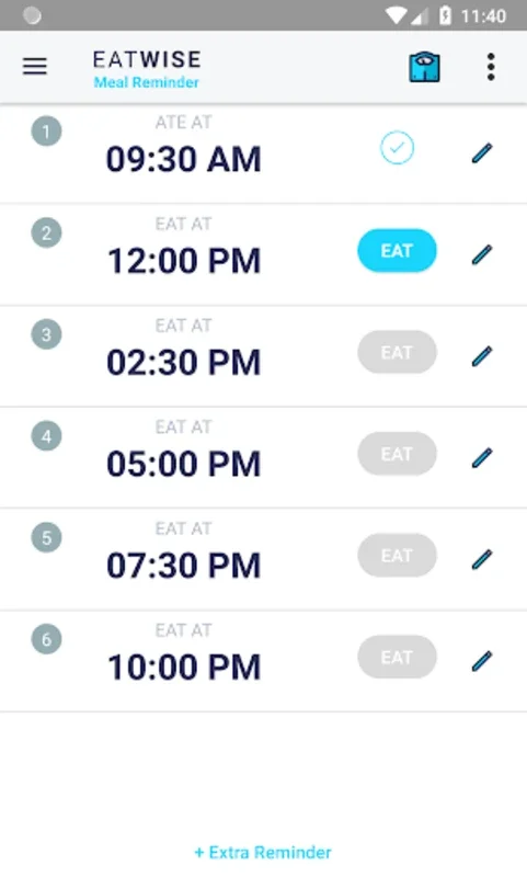 EatWise - Meal Reminder for Android - Download the APK from AppHuts