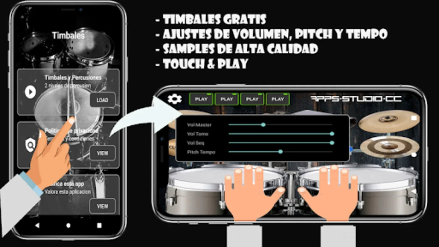 Timbales Para Tocar Cumbia for Android - No Downloading Needed