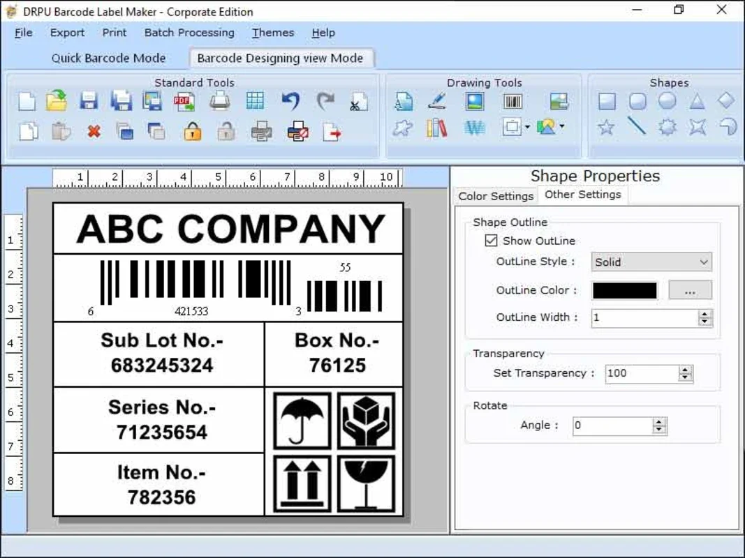 Corporate Barcode Label Printing Program for Windows - Streamline Labeling