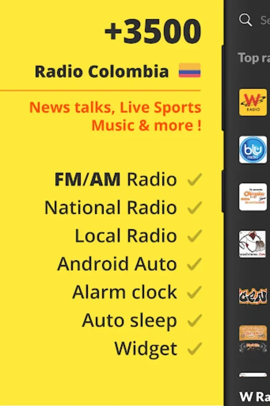 Radio Colombia live for Android - Stream Colombian Radio