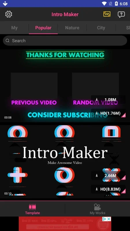 Intro Maker for Android - Create Intro Videos in Seconds