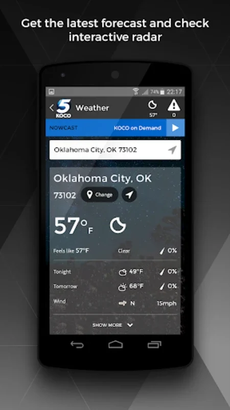 KOCO for Android - Stay Informed with Local News and Weather