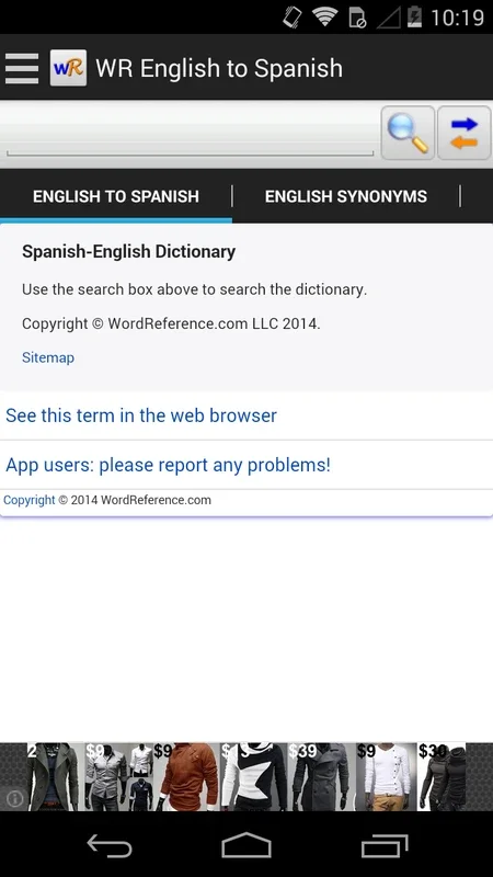 WordReference.com for Android: Multilingual Dictionaries at Your Fingertips