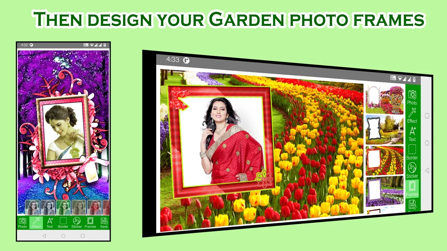 Garden Photo Frame Editor for Android - Enhance Your Photos with Nature Frames