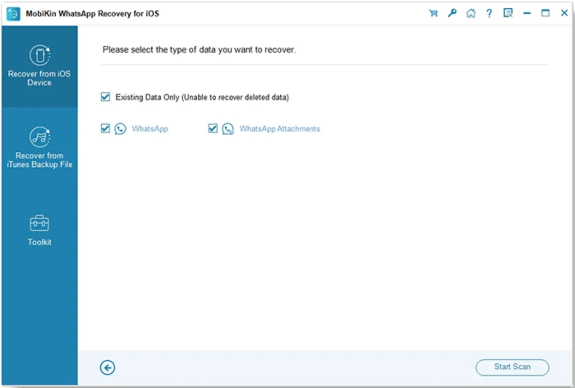 MobiKin WhatsApp Recovery for iOS for Windows - Restore Your Data