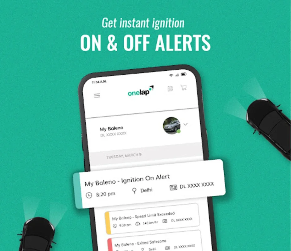 Onelap for Android - Advanced Vehicle Tracking and Management