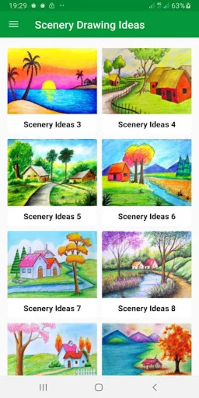 Scenery Drawing for Android - Inspiring Landscape Images