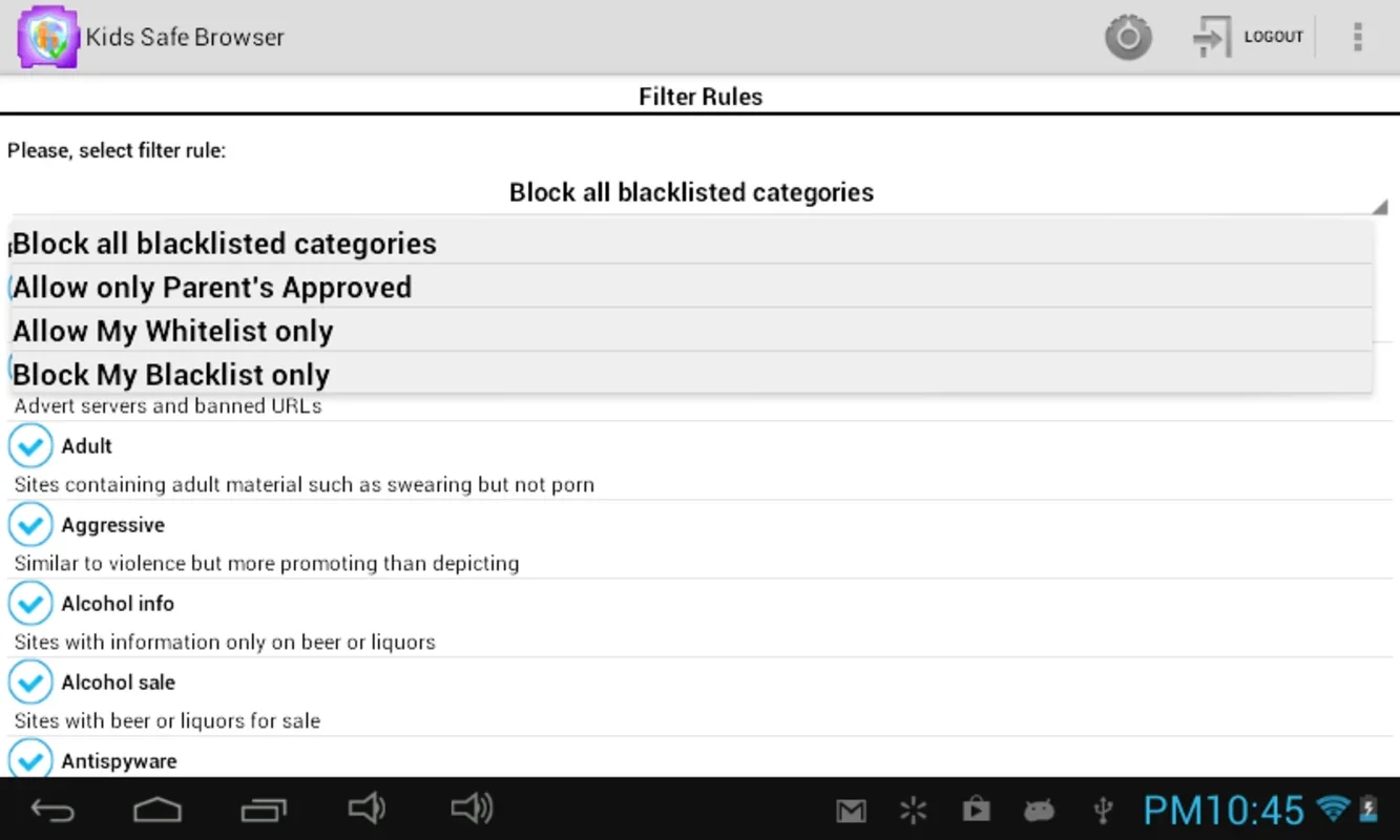 LexiSurf for Android - A Safe Browsing Choice