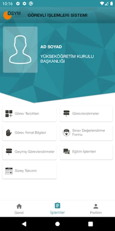 ÖSYM Görevli İşlemleri Sistemi for Android - Manage Tasks with Mobile & QR