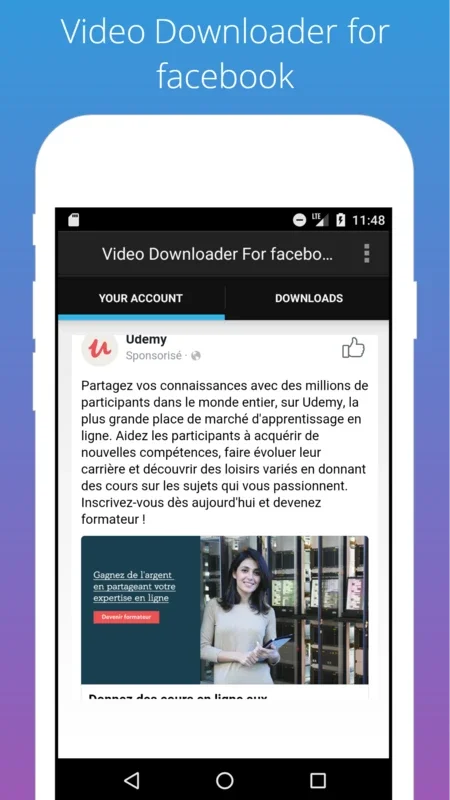 Video Downloader For facebook for Android - Effortless Video Downloads