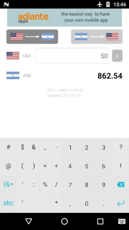 Dollar to Argentine Peso for Android - Efficient Currency Converter