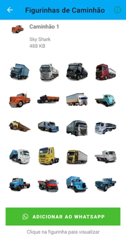 Truck Stickers for Android - Enhance Messages with Truck Designs