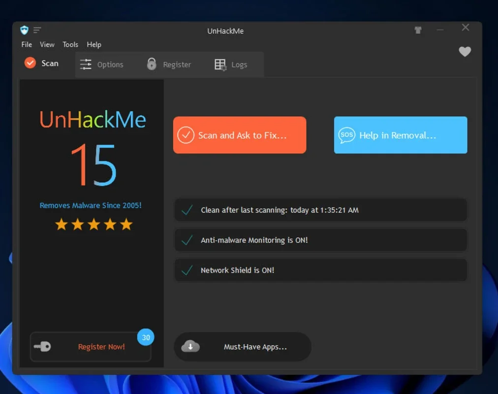 UnHackMe for Windows - Keep Your System Safe from Rootkits