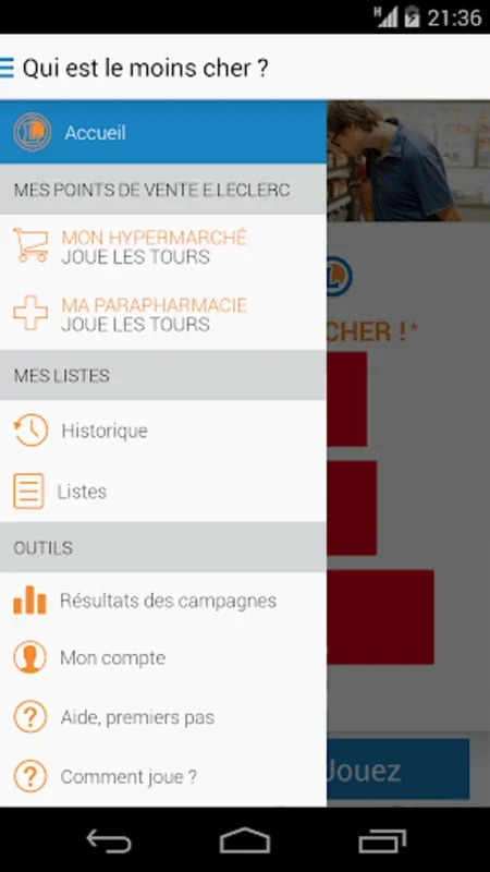 Qui est le moins cher? for Android - Smart Shopping App