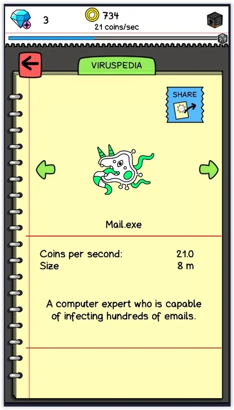 Virus Evolution for Android: Simulate Virus Evolution