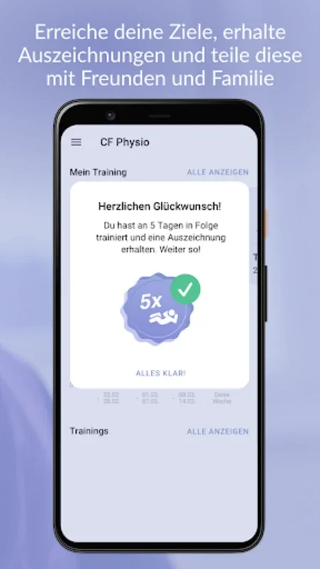 CF Physio for Android: Personalized CF Exercise App