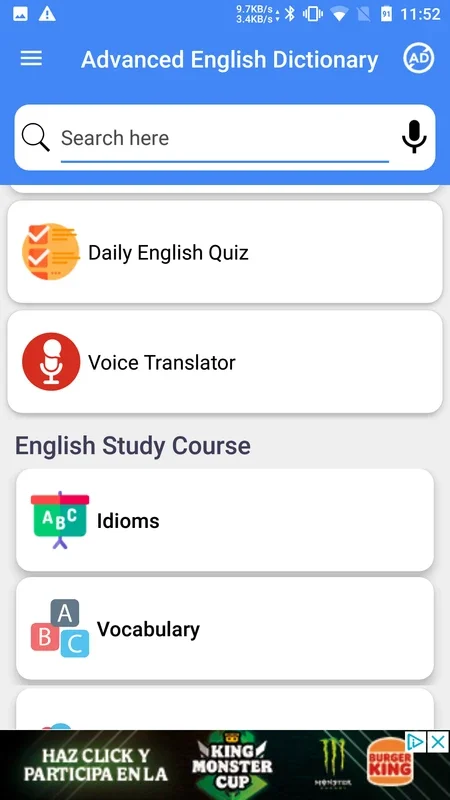 Advanced English Dictionary for Android - No Downloading Required