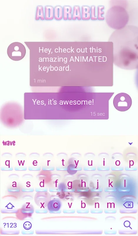 Adorable Animated Keyboard + Live Wallpaper for Android - Visual Customization