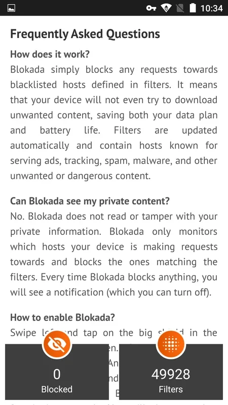 Blokada Slim for Android: Block Unwanted Content